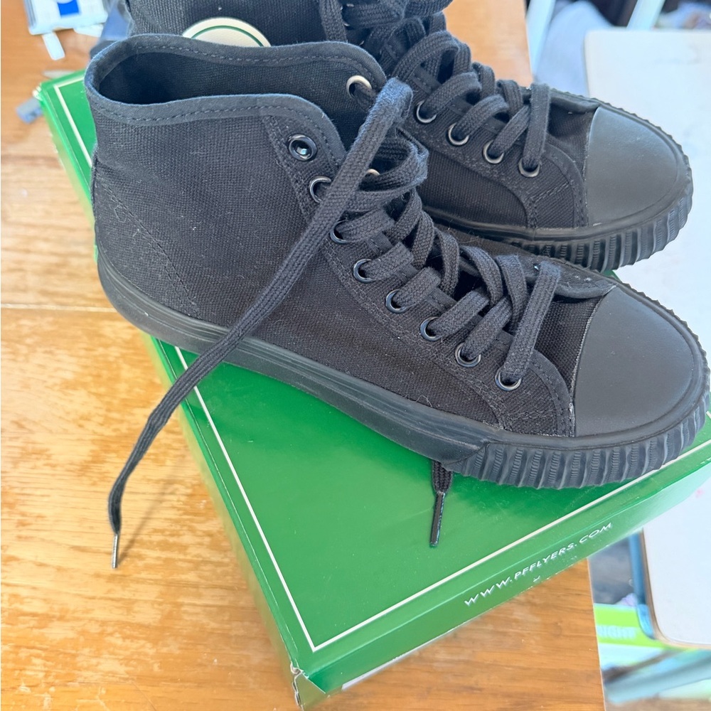 P.F. Flyers Black Canvas High-Tops